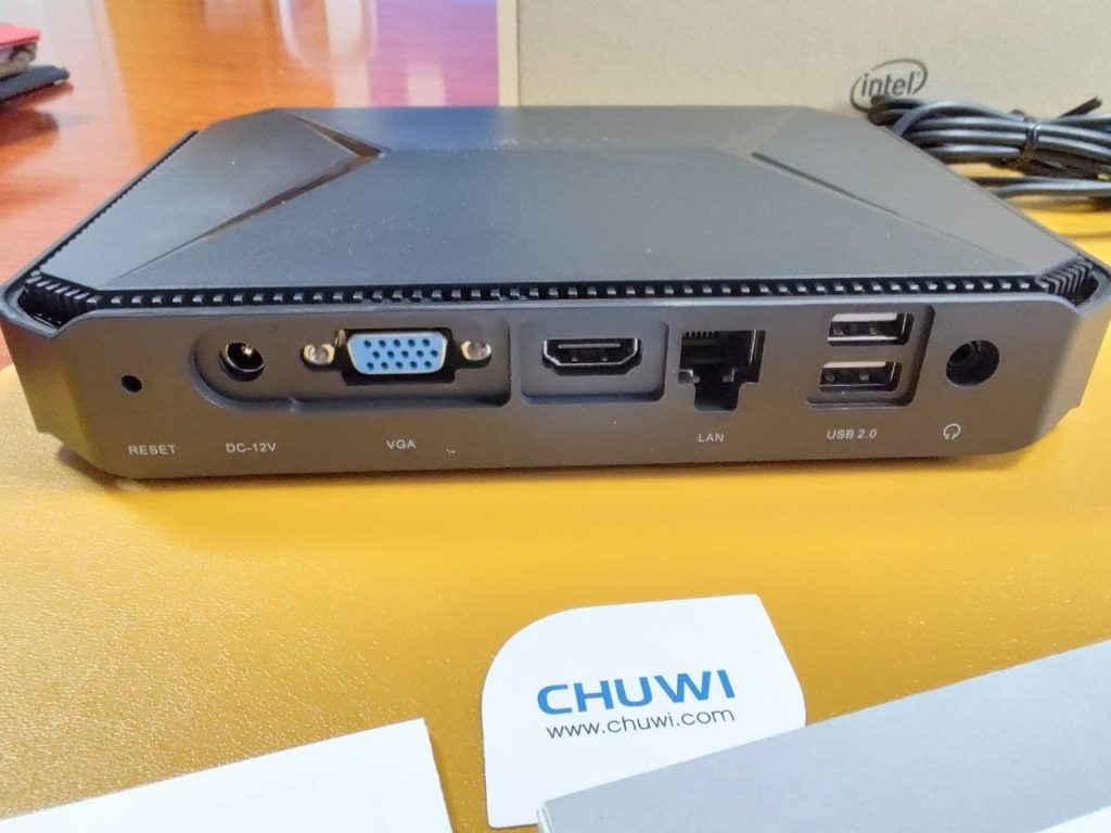 Chuwi Herobox Pro - Conexiones traseras